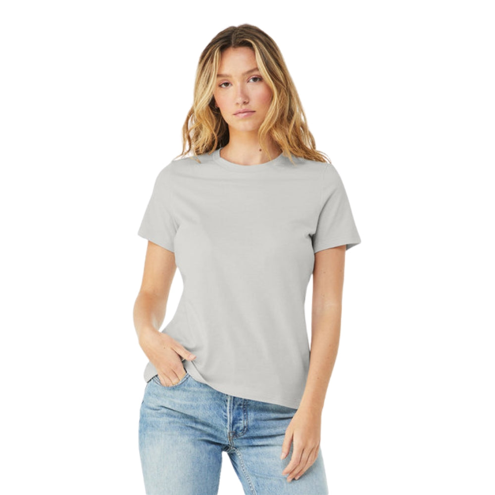 PREMIUM LADY CREWNECK T-SHIRT 100% COTTON BELLA + CANVAS